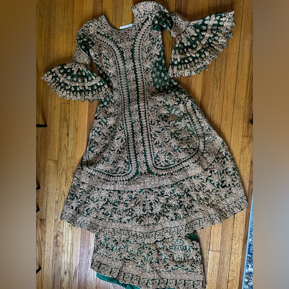 Traditional Indian Bollywood Designer Lehenga Wedding Bridal Dress Lengha Sz::38 - Picture 12 of 14